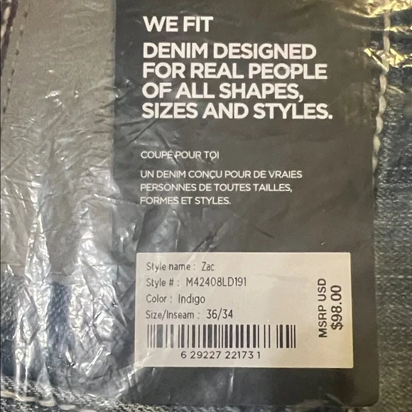 36x34 Silver Jeans Men's Relaxed Fit Straight Leg Medium Blue - Picture 4 of 6